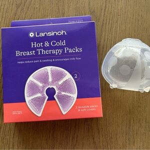 Lansinoh Purple Breast Therapy Gel Packs & Haakaa Ladybug